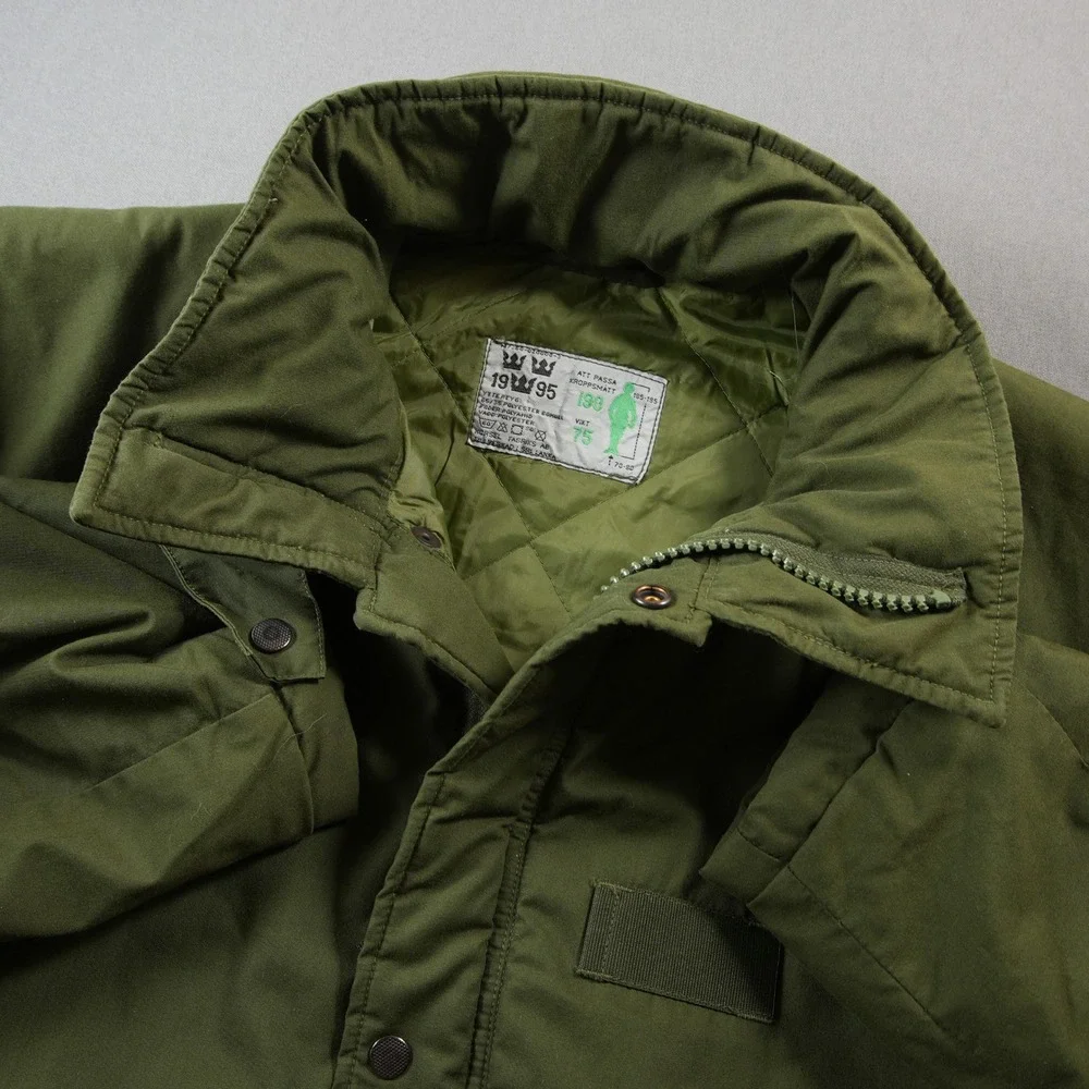 Vintage 1995 Swedish Military M90 Insulated Field Parka Men Jacket 190/75 XL